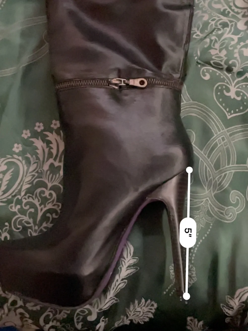 Toi et Moi Black Leather Over-the-Knee Stiletto Boots